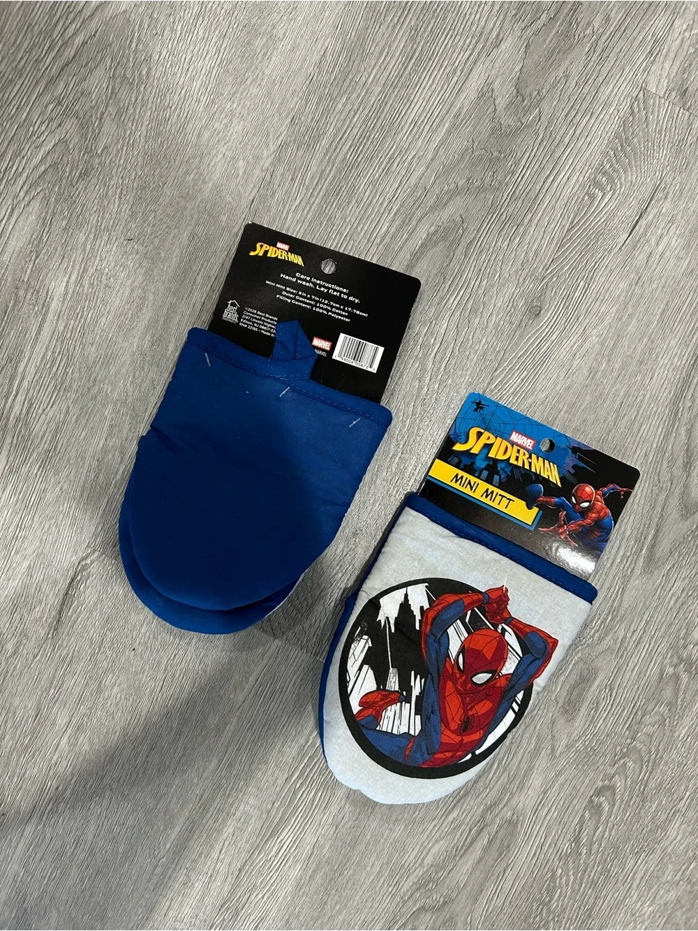Marvel Spider-Man White & Blue Kids Mini Mitts
